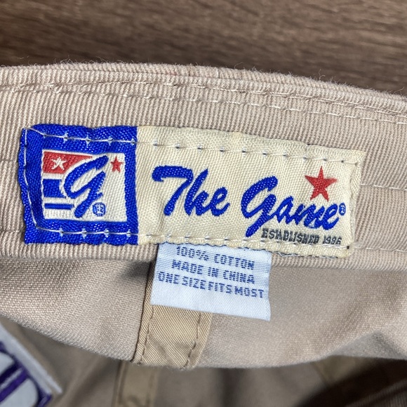 Vintage The Game 90s Texas Christian University Split Bar Strapback Hat EUC - Picture 7 of 7